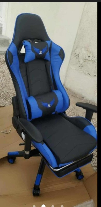 Gaming Chair Modern Commercial Furniture Racing Gaming Chairs with Massage Lumbar and Neck Support